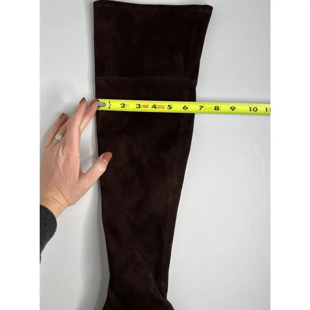 Jeffrey Campbell Parisah Brown Faux Suede Over the Knee Boot Women’s Size 6